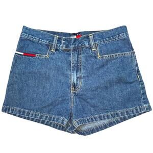Vintage Y2K Tommy Jeans Denim Shorts Size 7/30 Waist